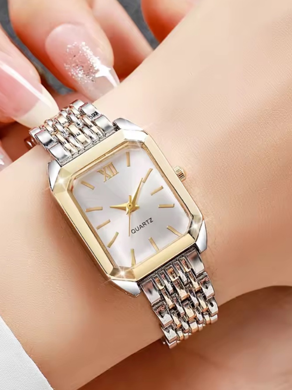Golden Hour Mini Rectangle Watch - Picture 3 of 4